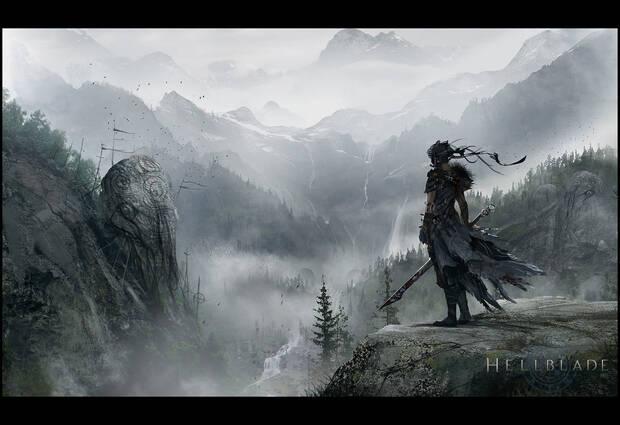 Senua contempla el universo que la aguarda.