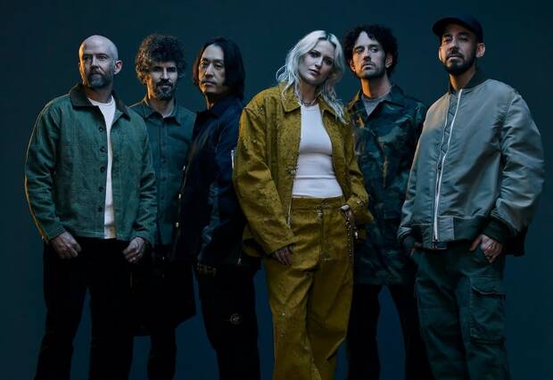 Imagen promocional para From Zero de los integrantes de Linkin Park (James Minchin III, 2024)