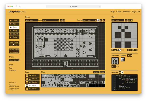 Imagen de Playdate Pulp, el motor de juegos de la porttil con manivela.