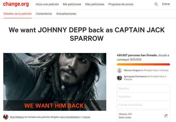 Peticin de Jack Sparrow a punto de lograr su objetivo