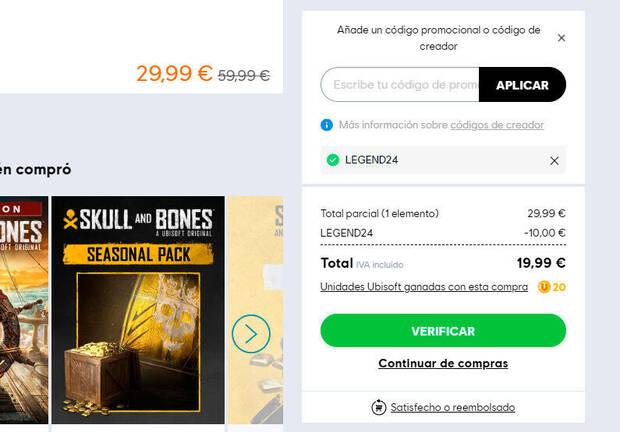 Skull and Bones oferta 20 euros en PC y rebaja en consolas