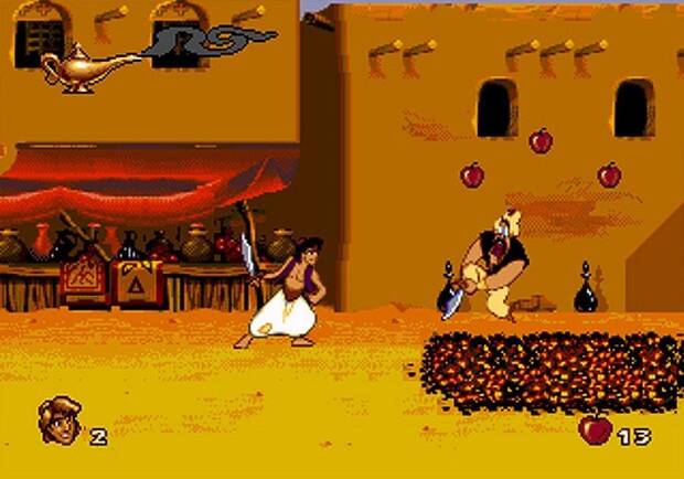En los 90 disfrutamos de grandes videojuegos basados en las pel�culas de Disney, como el recordado 'Aladdin' (1993) de Mega Drive.