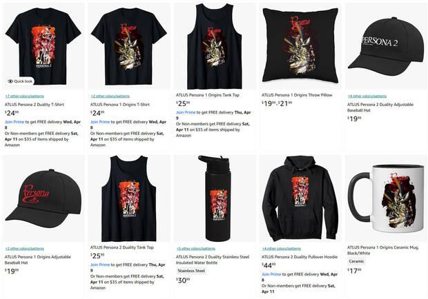 Merchandising de Persona 1 y 2 da pistas de sus remasterizaciones