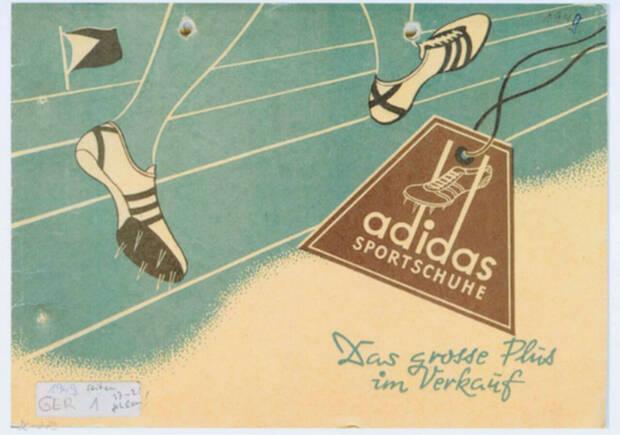 Logo original de Adidas de 1949 compartido en Twitter por Adidas Originals