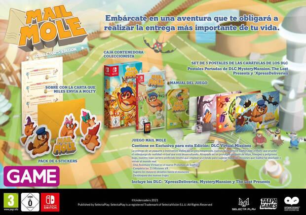 Mail Mole Collector's Edition en GAME con postal doble cara de regalo