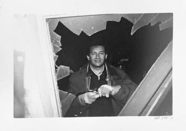 Sanz durante el rodaje de uno de sus cortometrajes.