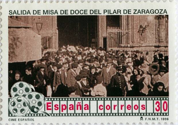 Sello de Salida de misa de doce del Pilar de Zaragoza