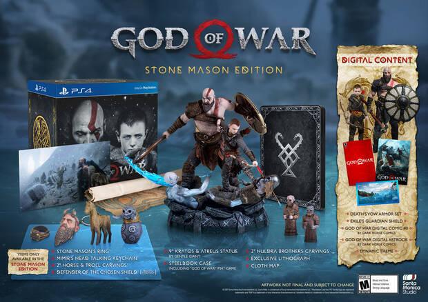 GameStop desvela la espectacular 'Stone Mason Edition' para God of War Imagen 2