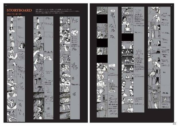 Algunas �storyboards� de las secuencias del juego.