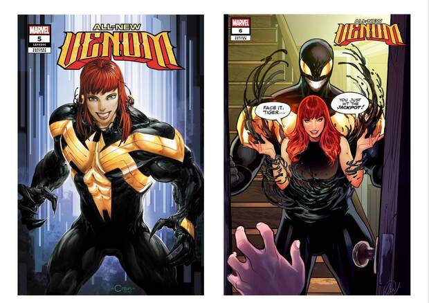 Mary Jane como Venom en los c�mics de Marvel