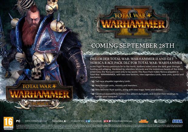 Total War Warhammer II recibir a la raza Norsca como incentivo por reserva Imagen 2