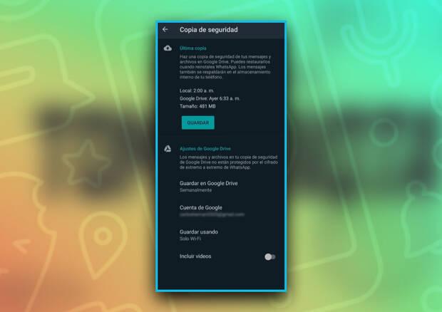 Recuperar conversaciones eliminadas de WhatsApp con una copia de seguridad