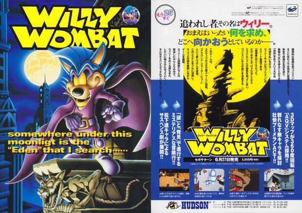 'Willy Wombat', el juego de Saturn, in�dito fuera de Jap�n, que oblig� a Universal Int Studios a buscar otro nombre para el proyecto.