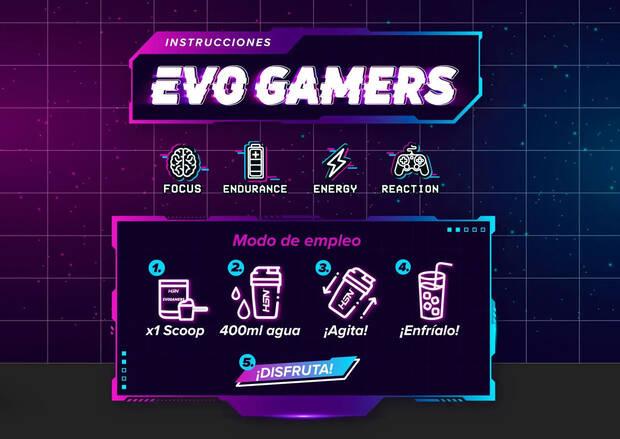 Instrucciones para beber Evogamers 2.0