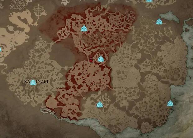 Diablo 4 - Localización de la marea infernal en Hawezar