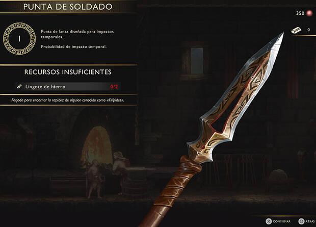 God of War Sons of Sparta - Punta de lanza Punta de soldado