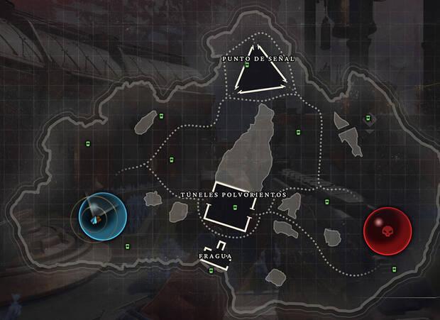 Highguard - Detalles del mapa y zonas de Polvoriento