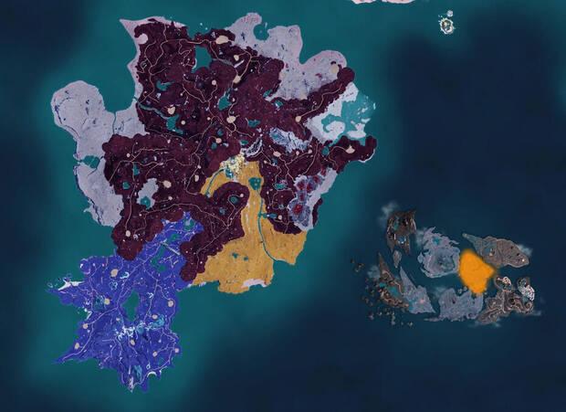 Palworld - Mapa con la localizaci�n del Pal Valentail