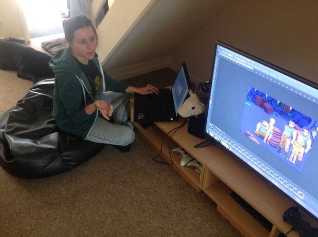 González trabajando en 2016.