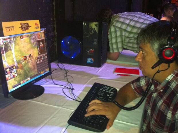 Presentación de Royal Quest, de la empresa rusa 1C, en Praga en 2011.