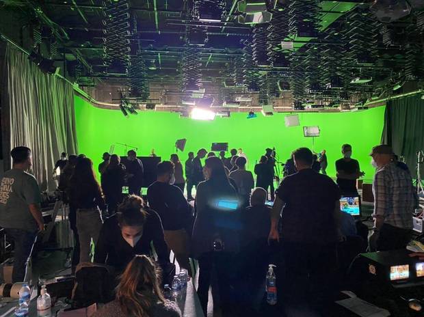 Un momento del rodaje de “Acceso Ilimitado”.