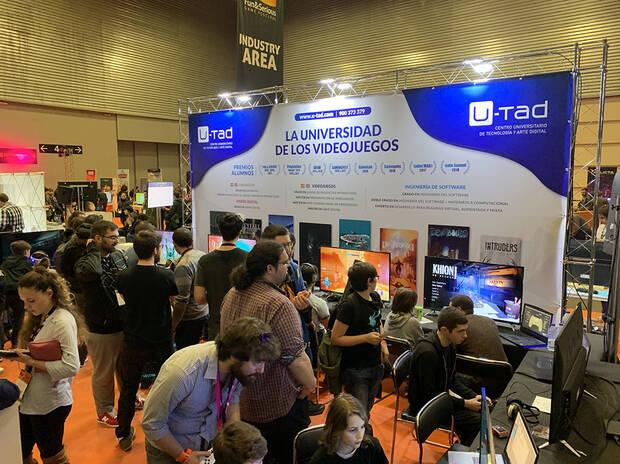 El estand de U-tad en Fun & Serious Games Festival de Bilbao en diciembre de 2019.