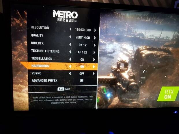 Metro Exodus contar con la tecnologa NVIDIA HairWorks y PhysX Imagen 2
