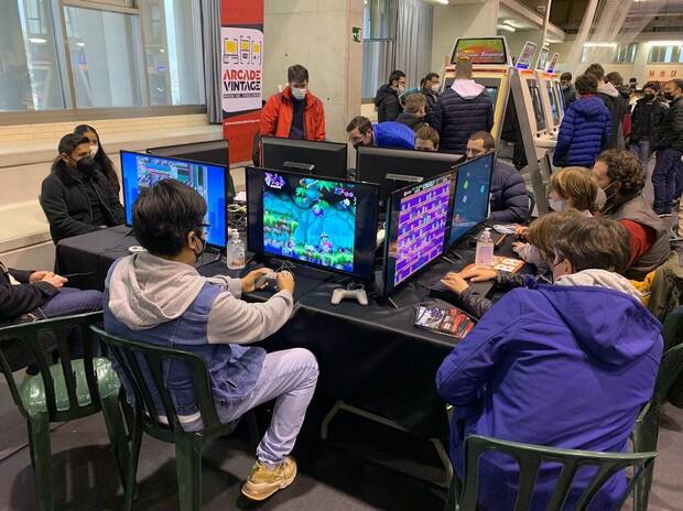 Tamiku durante un evento retro en Arcade Vintage.