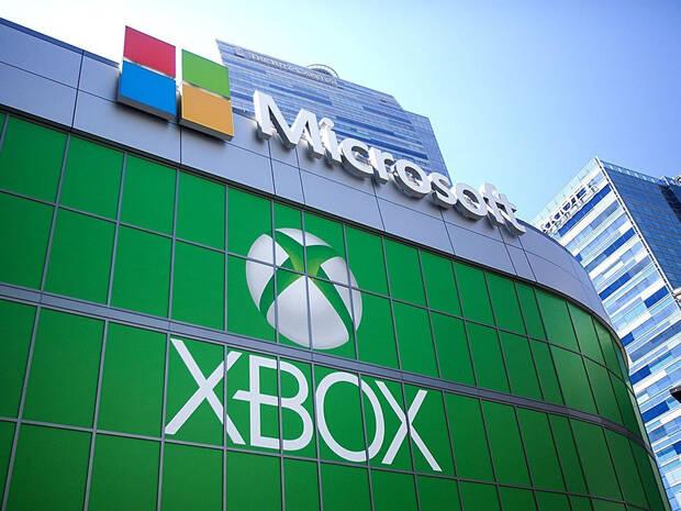 Oficinas centrales de Microsoft con el logo de Xbox.