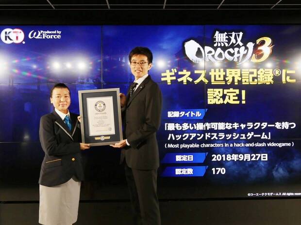 Warriors Orochi 4 es reconocido por el Libro Guinness de los Récords Imagen 2