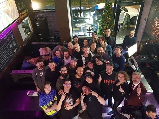 Con la comunidad italiana de 'Destiny', en 2019.