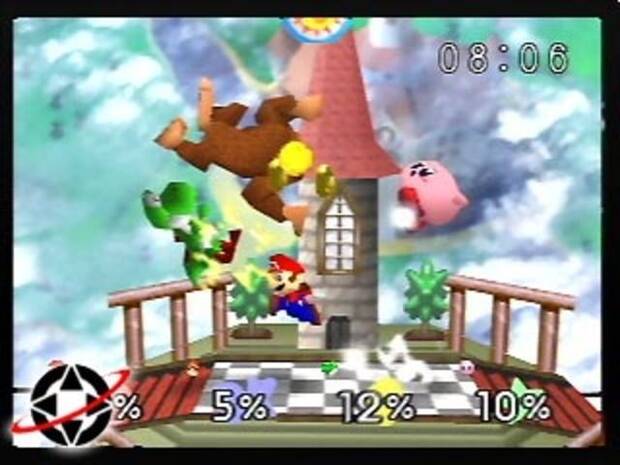 Una imagen de la beta del Super Smash Bros. original