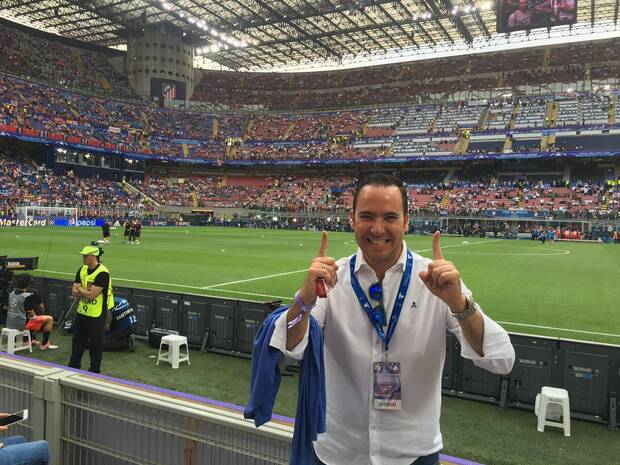 El fútbol ha sido siempre una de las pasiones de Yeste.