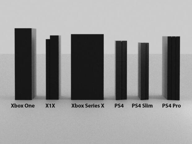 Xbox Series X: Estas imgenes comparan su tamao con todos los modelos de Xbox One y PS4 Imagen 3