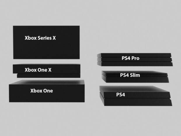 Xbox Series X: Estas imgenes comparan su tamao con todos los modelos de Xbox One y PS4 Imagen 4