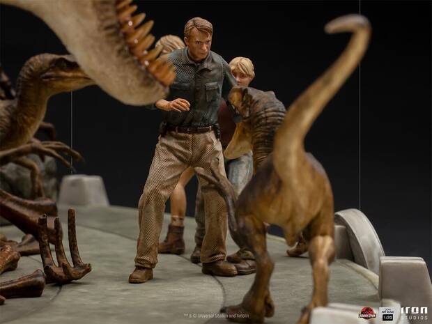 Raptores en el diorama