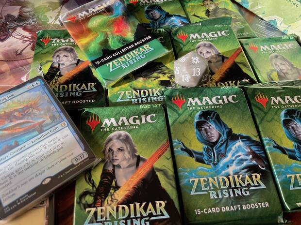 Sobres y contenidos de Zendikar Rising