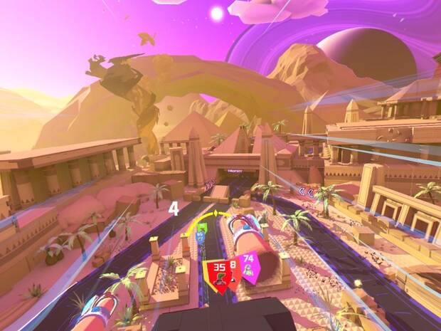 Carreras alocadas, en realidad virtual y, encima, con estas vistas. Esto es sólo parte de ‘Sprint Vector’.