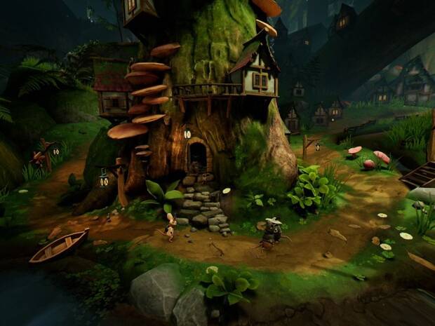 Visualmente, ‘Moss’ es precioso y está cuidadísimo. Estas pantallas, tomadas en PS4 Pro, no pueden representar ni un ápice de lo que sorprende cuando lo vemos en realidad virtual.