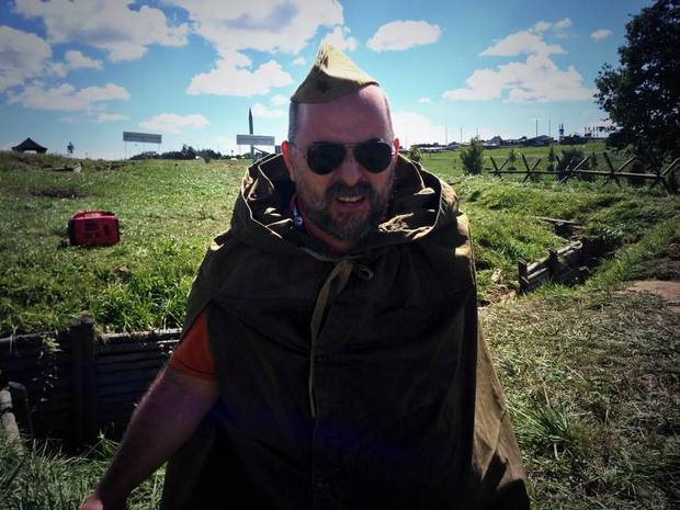 Sánchez en Minsk durante el evento de celebración de los 10 años de World of Tanks.