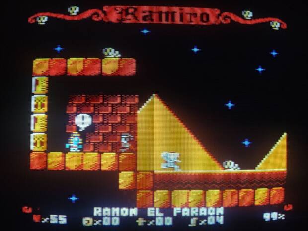 A punto de terminar 'Ramiro IV' en Amstrad.