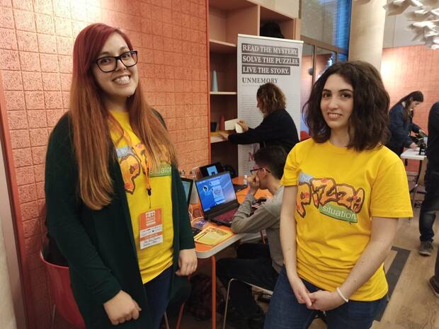 Andrea López Tur (a la izquierda) y Anna Guxens en Valencia Indie Summit.