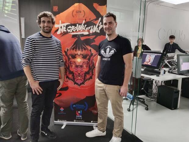 Sergio V. Camino y Alex Elósegui (Wildcat Records), durante la presentación.