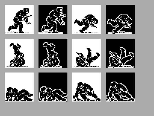 Sprites de Hostages.
