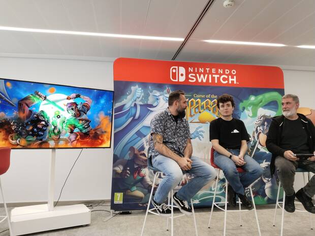 Miembros de Petoons, de izquierda a derecha: Daniel del Amor (director creativo), Yerai Toledano (lead game designer) y Sergio García (director del estudio).