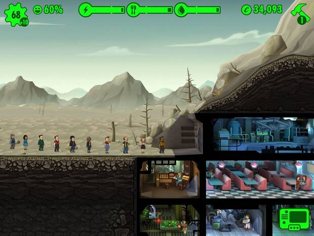 Escoger a los refugiados de la hecatombe nuclear ser� la primera de las tareas a realizar en �Fallout Shelter�.