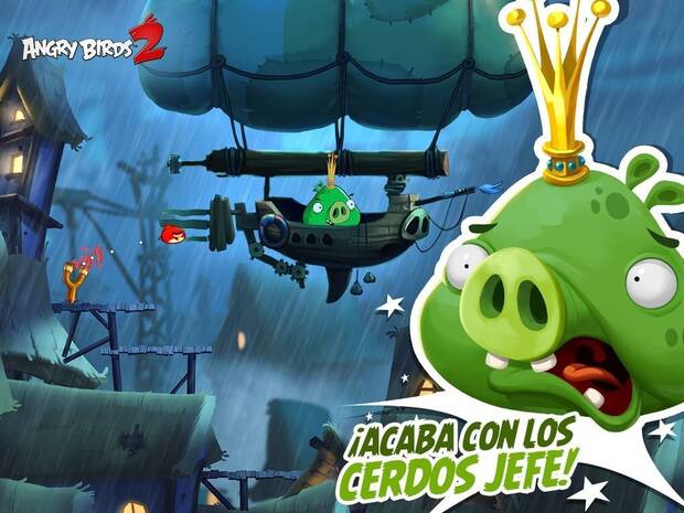 Los cerdos también han evolucionado en esta nueva entrega. Ahora tienen pequeños cabecillas y jefes, que nos pondrán trabas y problemas cada cinco niveles.