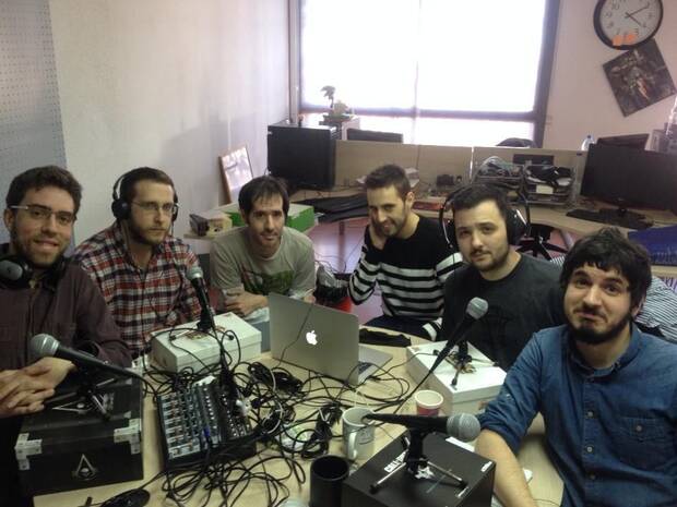 Grabación del podcast Reload en sus inicios, en 2014.