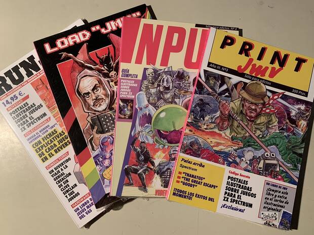 JMV tiene publicados cuatro libros de postales sobre juegos de Spectrum.