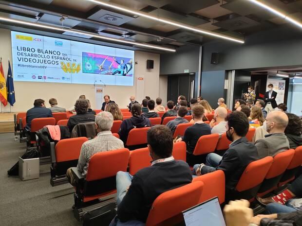 El Libro Blanco del Desarrollo Español de Videojuegos se presentó, como es habitual, en la sede del Instituto de Comercio Exterior (ICEX).